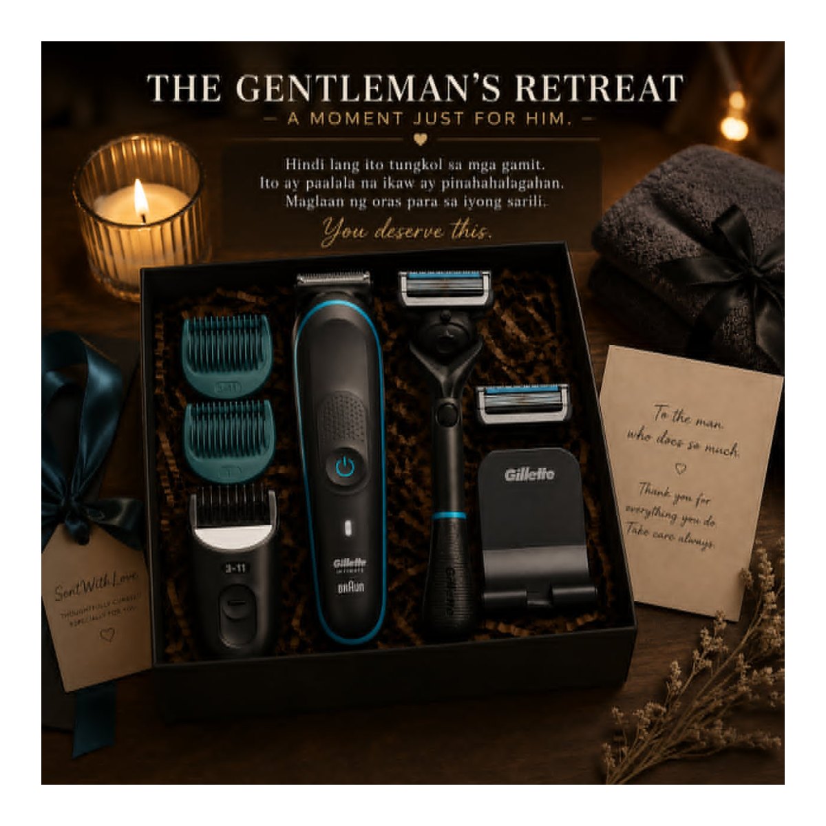 Gillette grooming kit